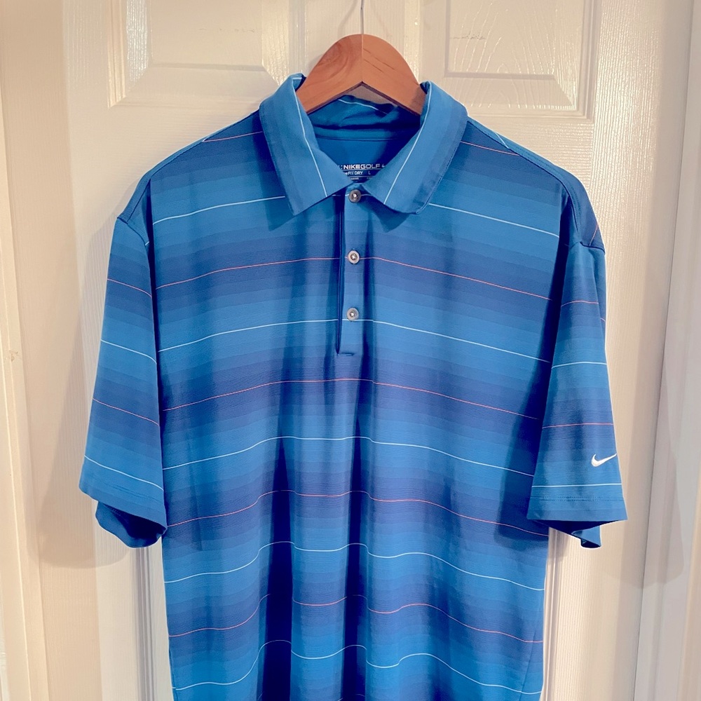 Nike DRI-Fit Golf Polo in Light Blue